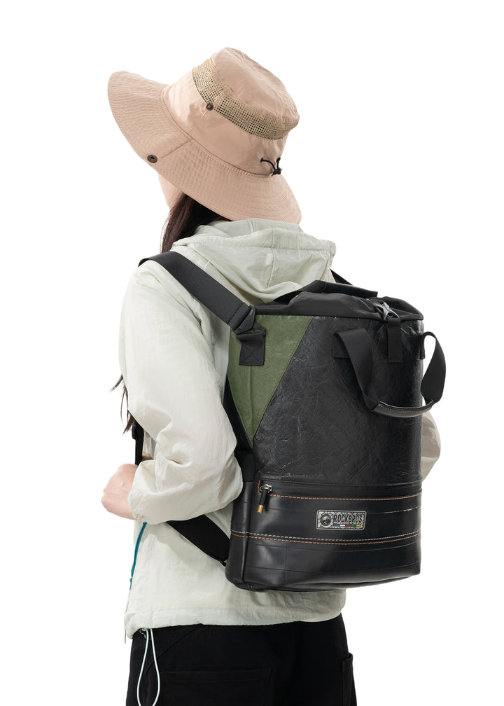 Eco-Friendly Waterproof Bike Panniers 12L Tyvek Recycled Tire-ROAD TO SKY