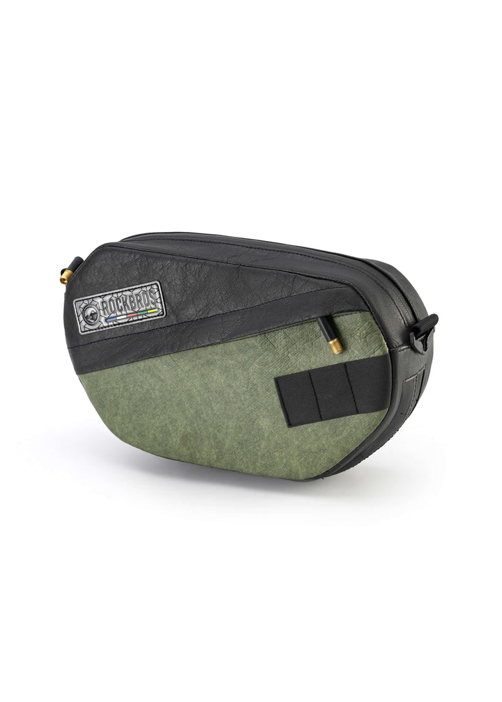 Eco-Friendly Bike Handlebar Bag 2.5L Tyvek Recycled Tire ROAD TO SKY