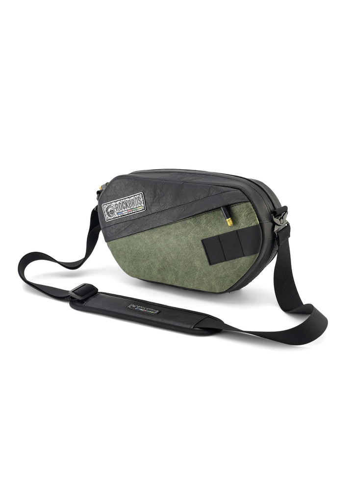 Eco-Friendly Bike Handlebar Bag 2.5L Tyvek Recycled Tire ROAD TO SKY