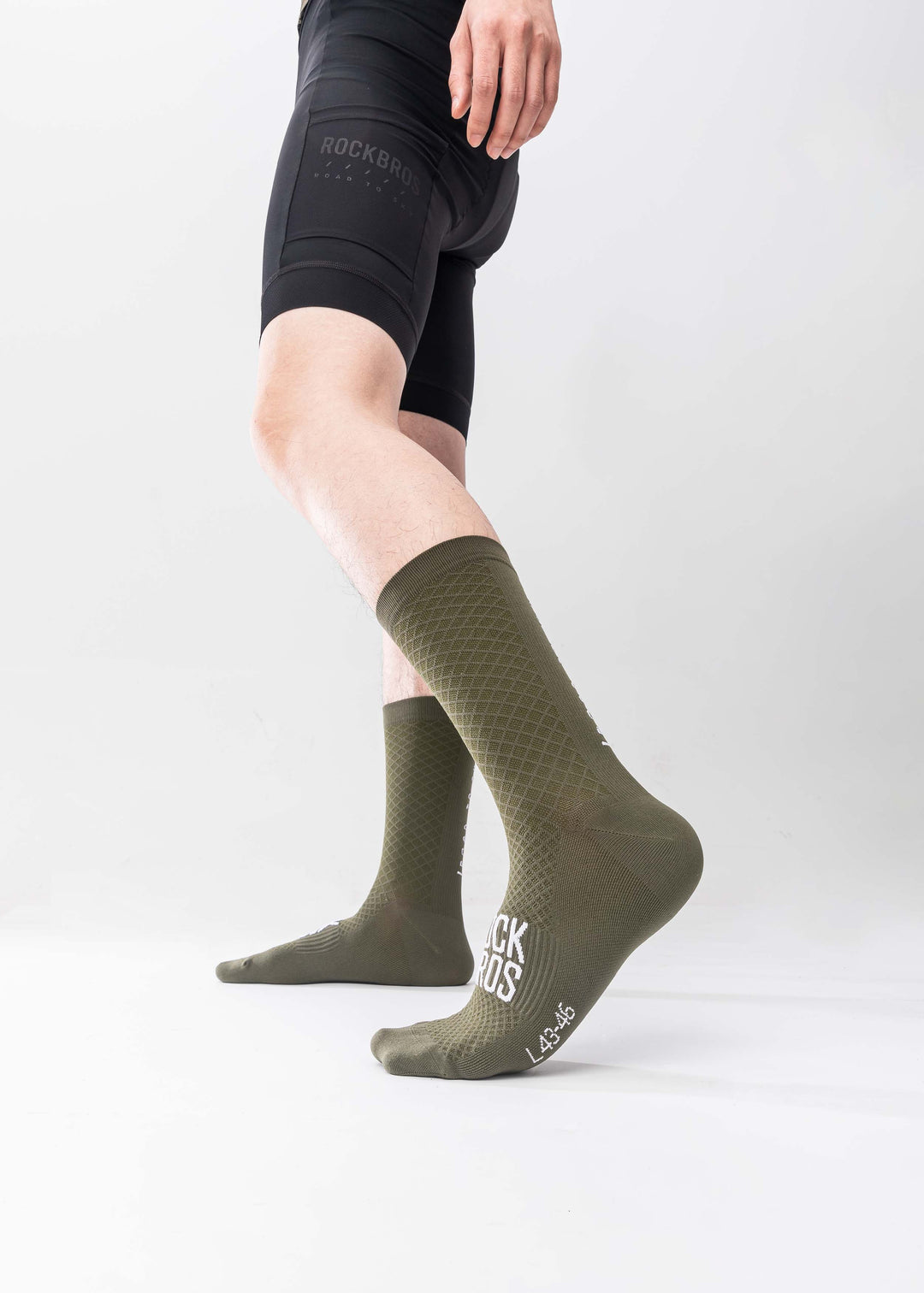 ROAD TO SKY Cycling Stockings Green