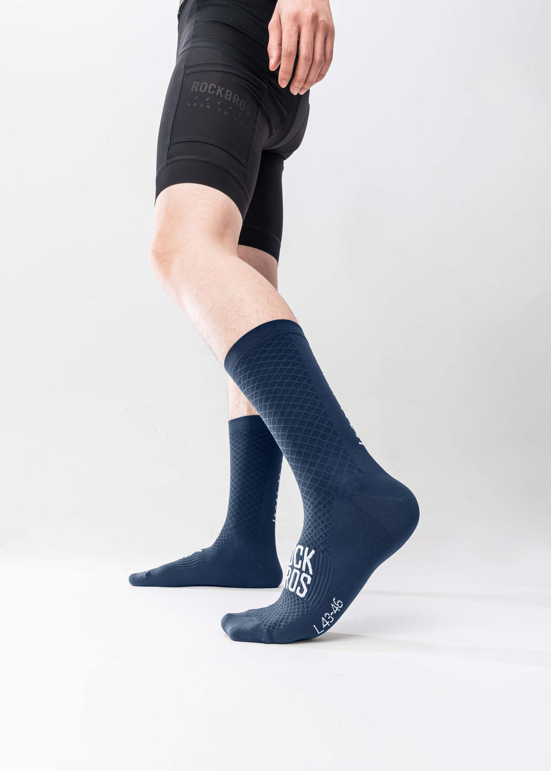 ROAD TO SKY Cycling Stockings Navy Blue