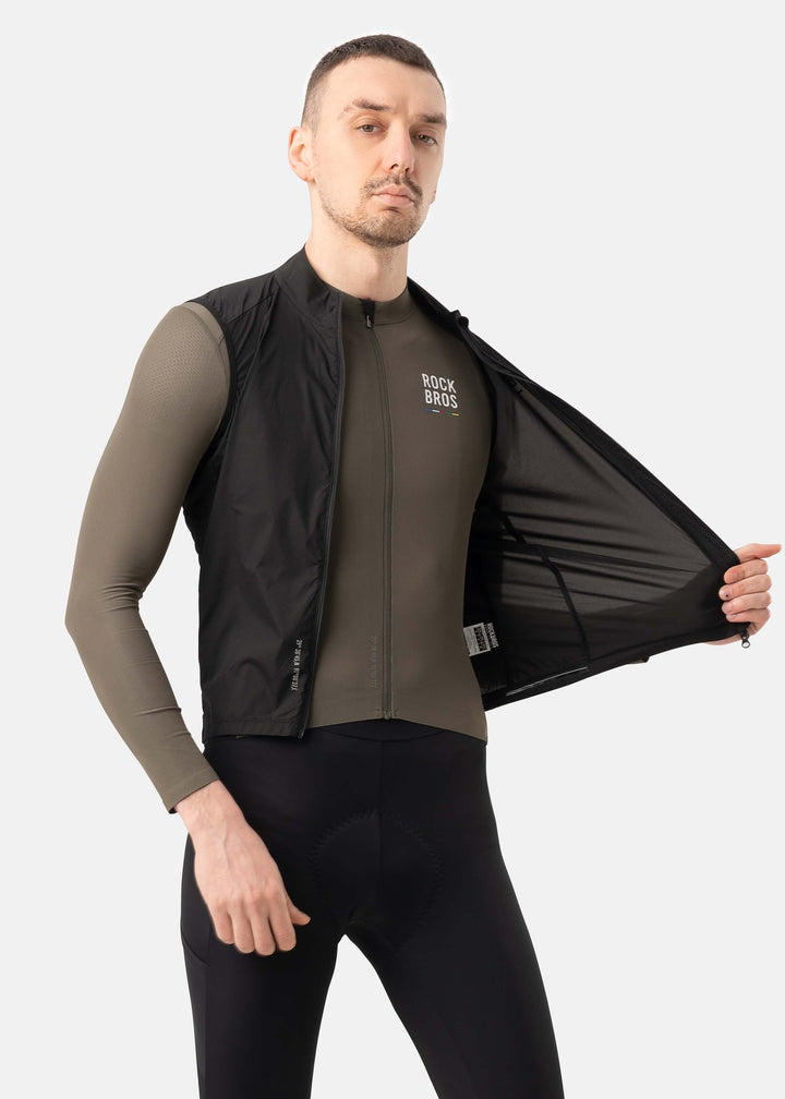 ROAD TO SKY Lightweight Windproof Vest Black