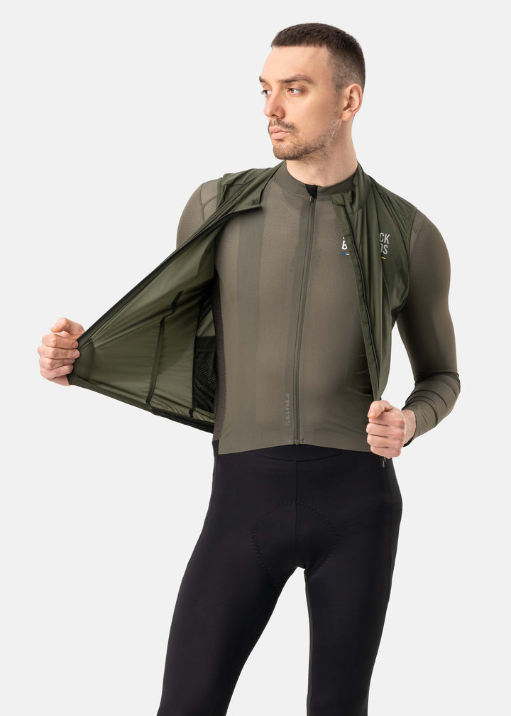 ROAD TO SKY Lightweight Windproof Vest Green