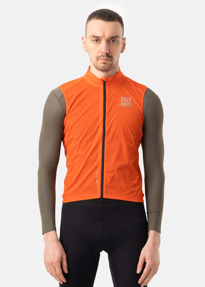 ROAD TO SKY Lightweight Windproof Vest Orange