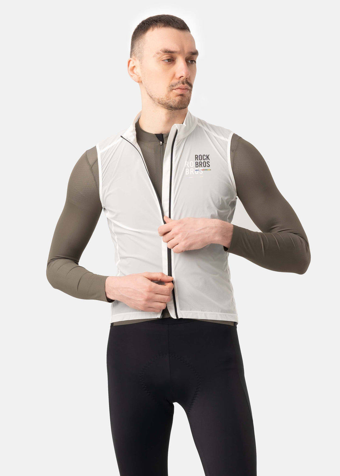 ROAD TO SKY Lightweight Windproof Vest White