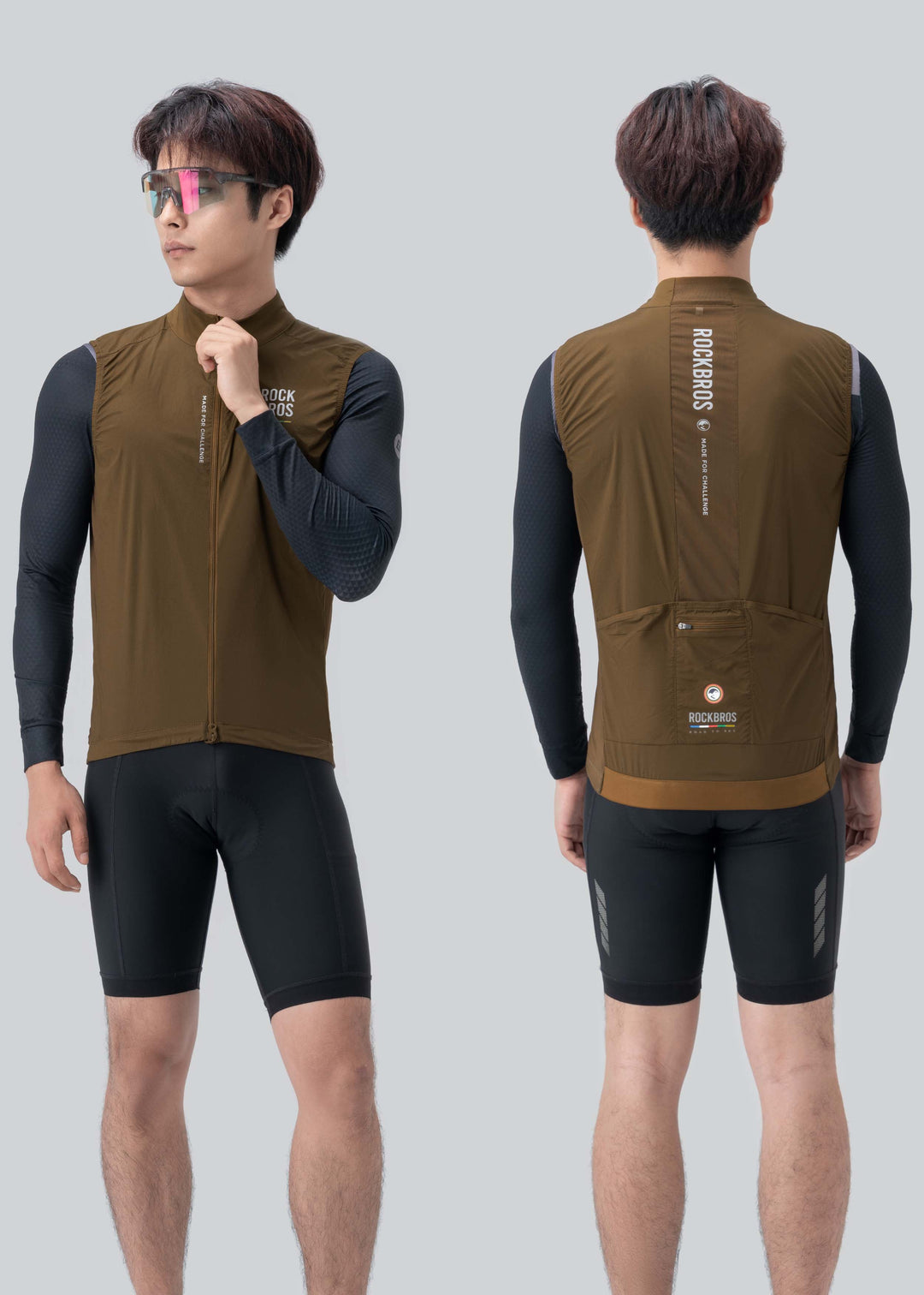 ROAD TO SKY Men's Cooling Vest Brown