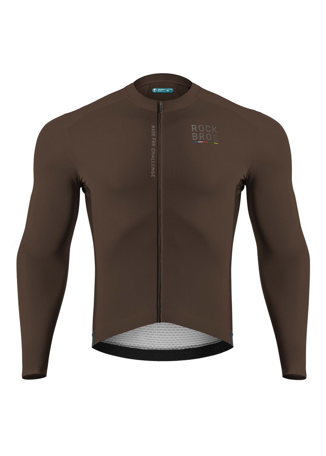 ROAD TO SKY Men's Cycling Long Sleeve Jersey Ⅱ Dark Brown