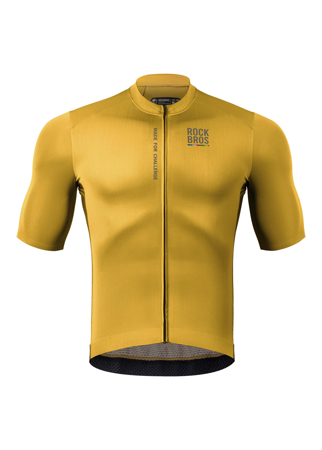 ROAD TO SKY Men's Cycling Short-Sleeved Jersey Ⅱ Yellow-Brown