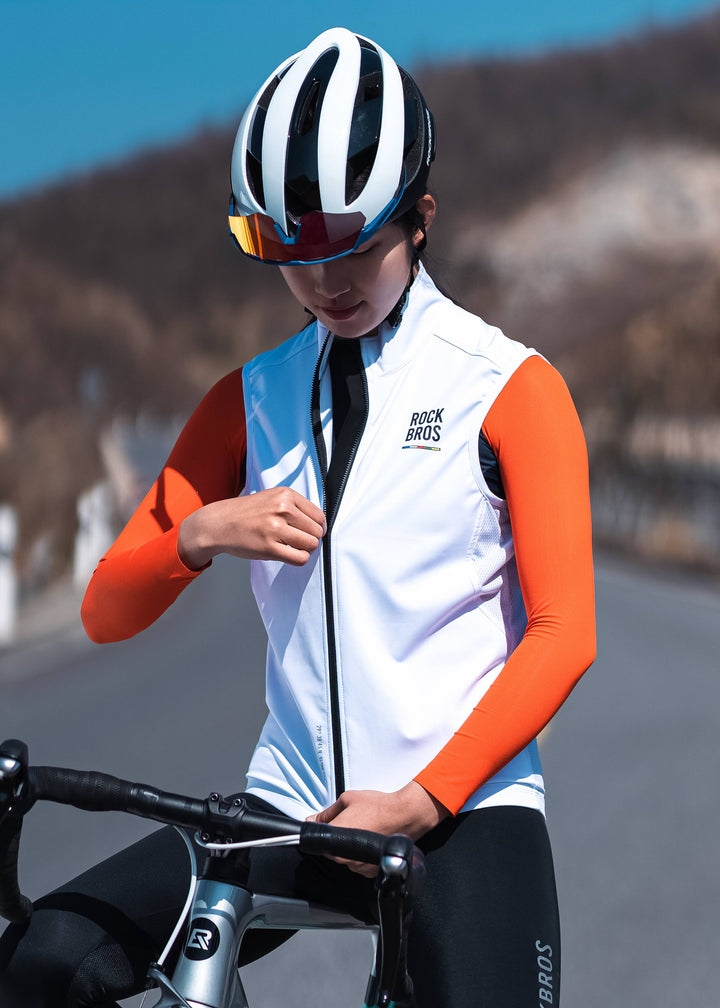 ROAD TO SKY Wind Proof Warm Vest White
