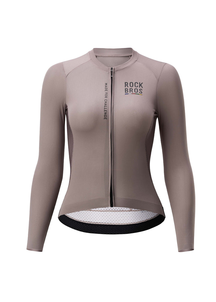 ROAD TO SKY Women's Cycling Long-Sleeved Jersey Ⅱ Grey