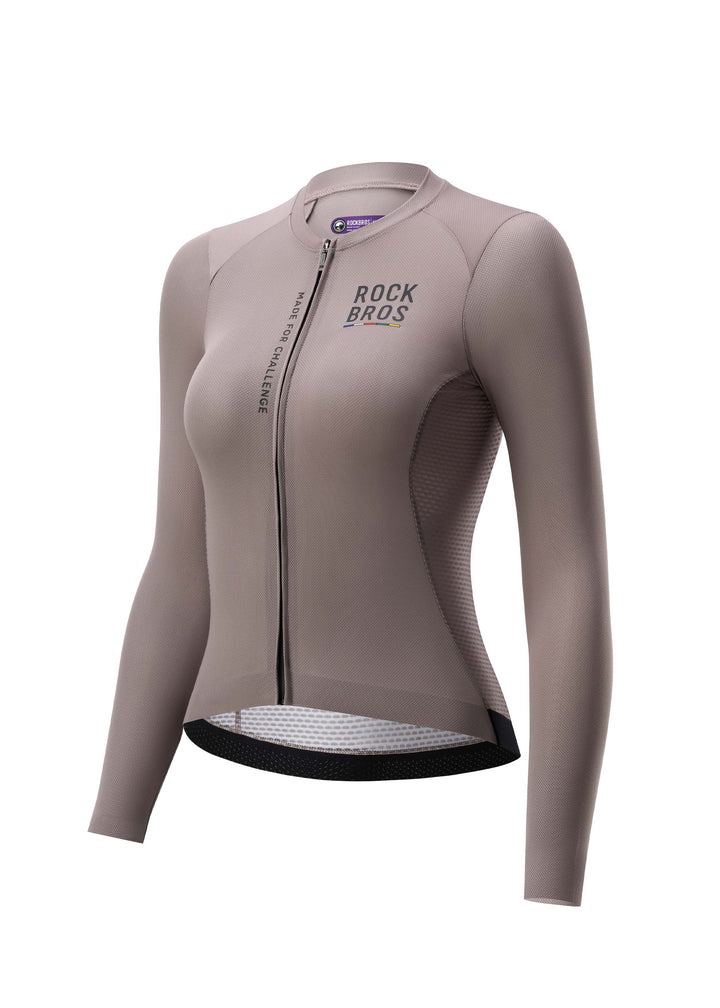 ROAD TO SKY Women's Cycling Long-Sleeved Jersey Ⅱ Grey