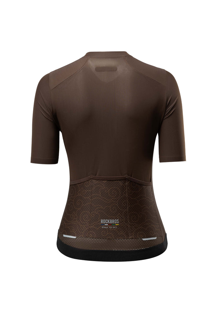 ROAD TO SKY Women's Cycling Short-Sleeved Jersey Ⅱ Dark Brown