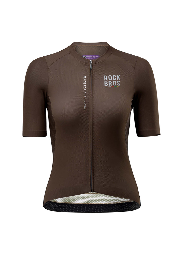 ROAD TO SKY Women's Cycling Short-Sleeved Jersey Ⅱ Dark Brown