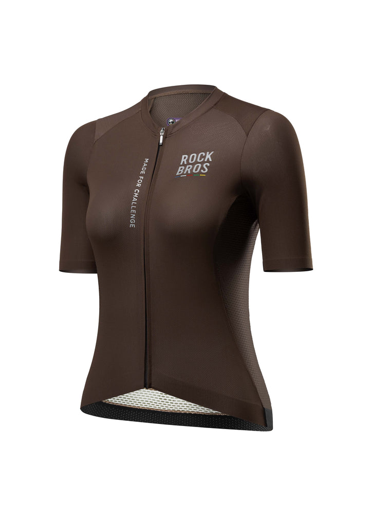 ROAD TO SKY Women's Cycling Short-Sleeved Jersey Ⅱ Dark Brown