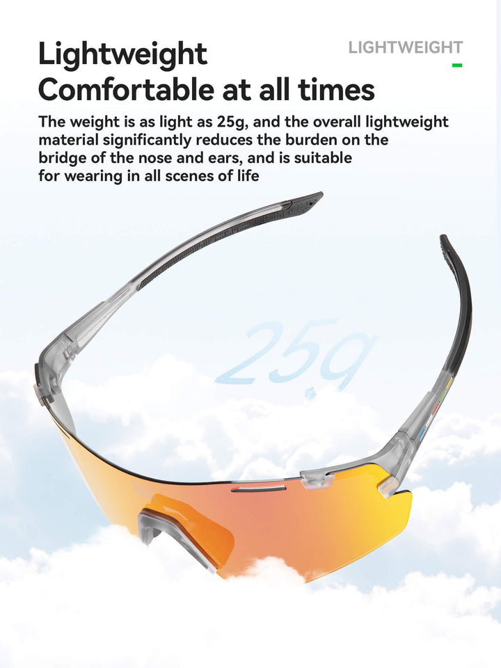 Road to Sky Cycling Glasses – Light-Adaptive, Interchangeable Lenses