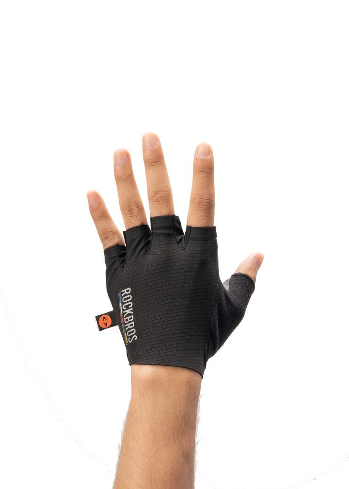 Shock-Absorbing Fingerless Cycling Gloves