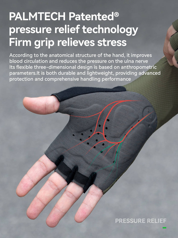 Shock-Absorbing Fingerless Cycling Gloves – Road Series