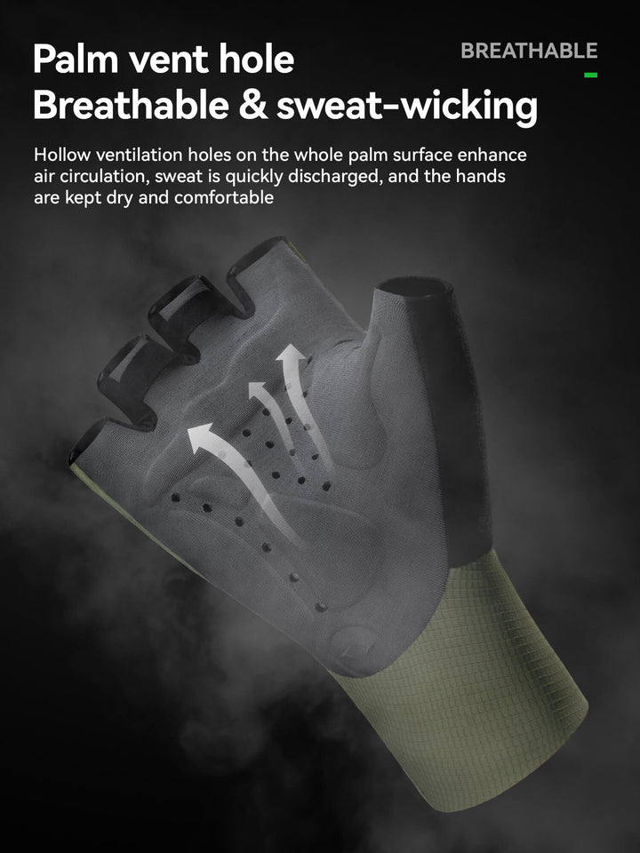Shock-Absorbing Fingerless Cycling Gloves – Road Series