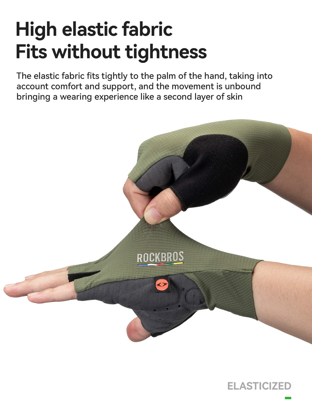 Shock-Absorbing Fingerless Cycling Gloves – Road Series