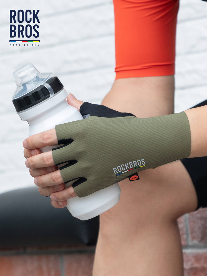 Shock-Absorbing Fingerless Cycling Gloves – Road Series