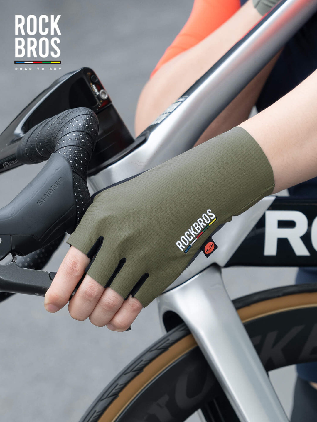 Shock-Absorbing Fingerless Cycling Gloves – Road Series